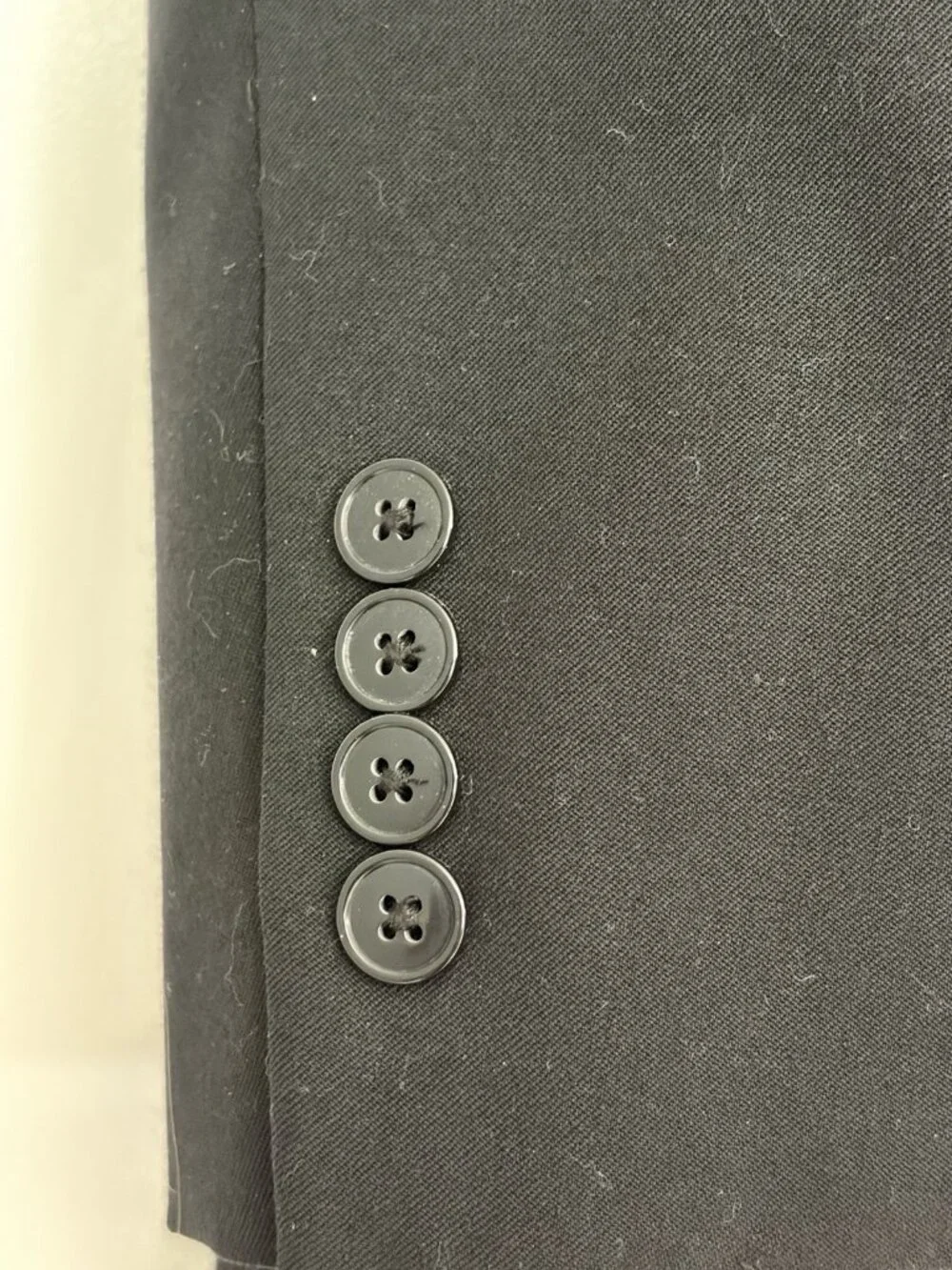 Jos A Bank Men's 100% Wool Blazer, Sports Coat/Jacket Black Preppy 46L READ